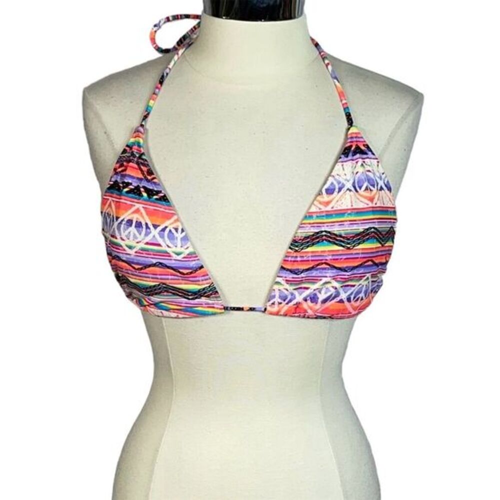 Ocean Pacific Women's Geometric Triangle Bikini Top Size XL